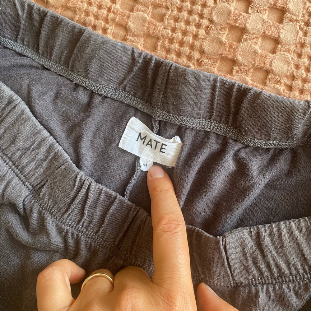 MATE the Label Gray Organic Cotton Pants